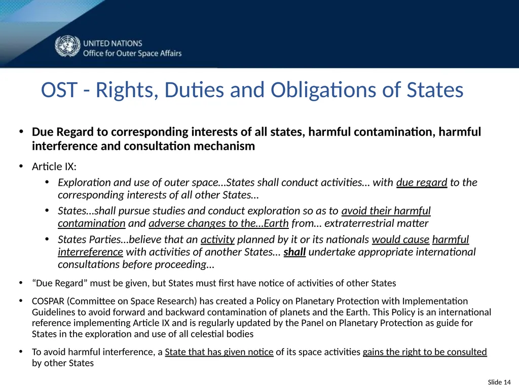 United Nations Space Law Conference 2020 - slide 14 of 16