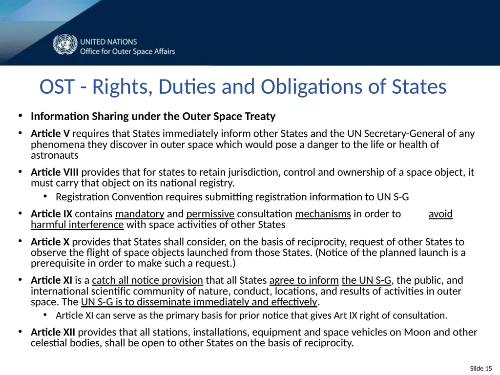 United Nations Space Law Conference 2020 - slide 15 of 16