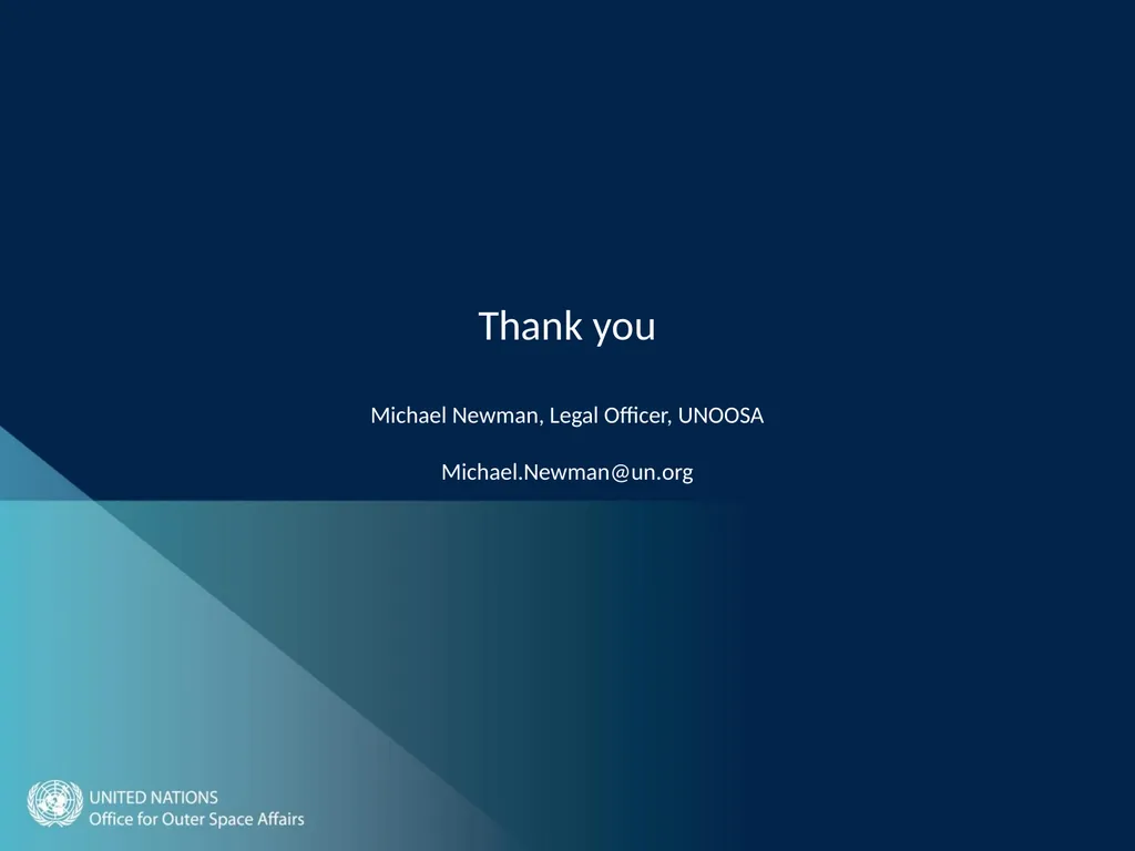 United Nations Space Law Conference 2020 - slide 16 of 16