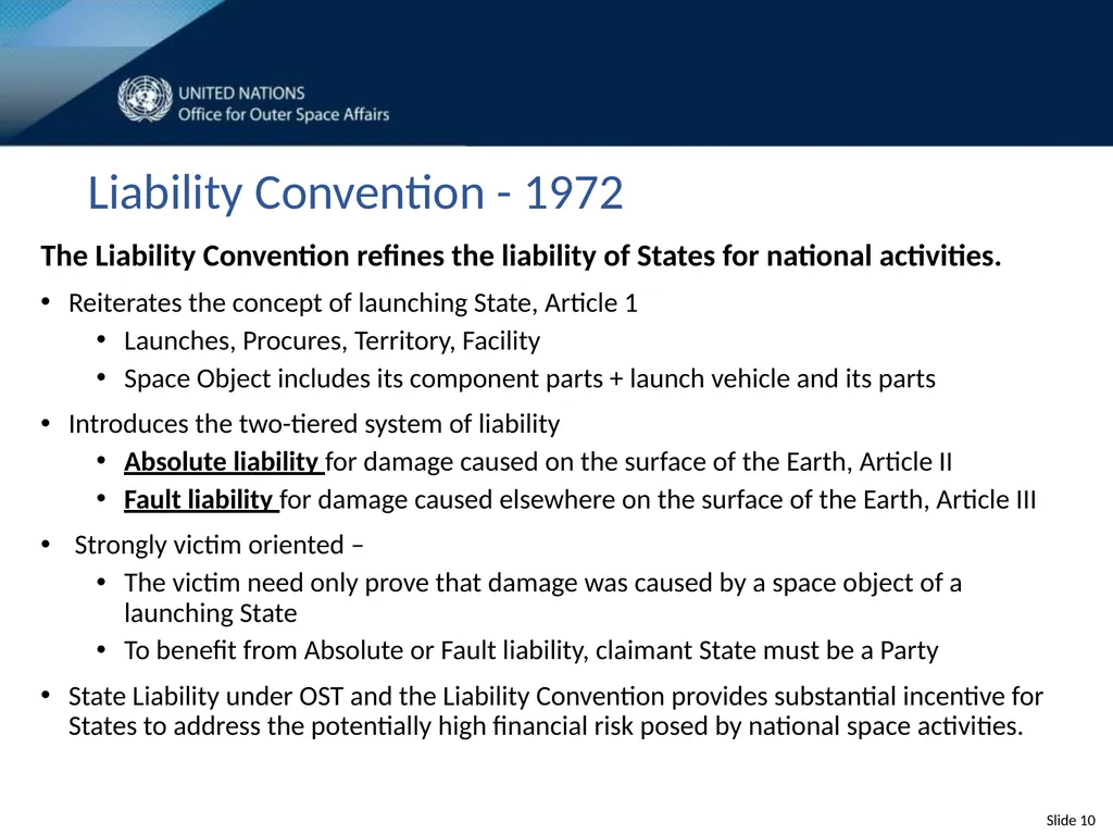 United Nations Space Law Conference 2020 - slide 10 of 16