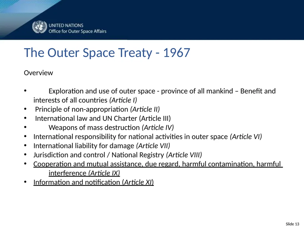 United Nations Space Law Conference 2020 - slide 13 of 16