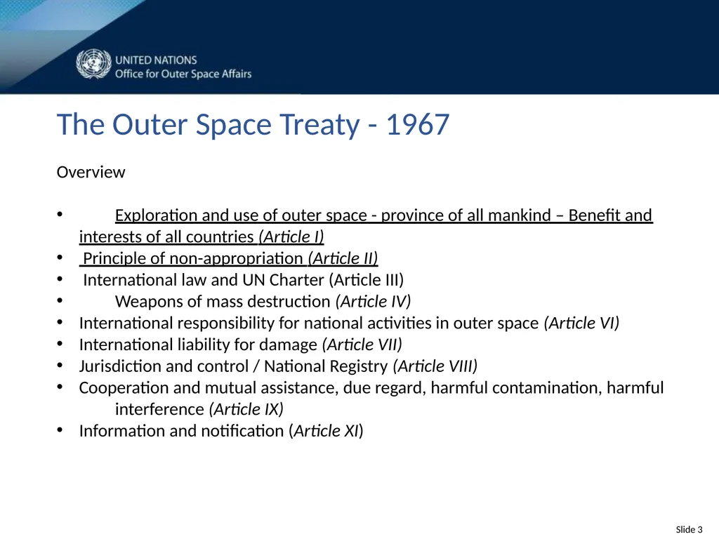 United Nations Space Law Conference 2020 - slide 3 of 16