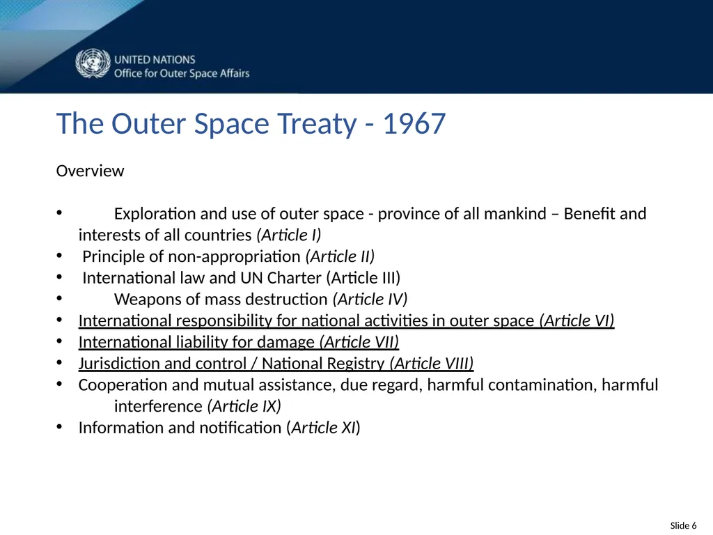 United Nations Space Law Conference 2020 - slide 6 of 16