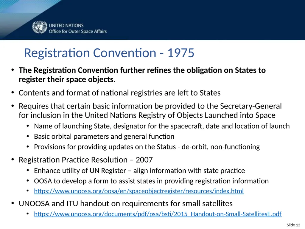 United Nations Space Law Conference 2020 - slide 12 of 16