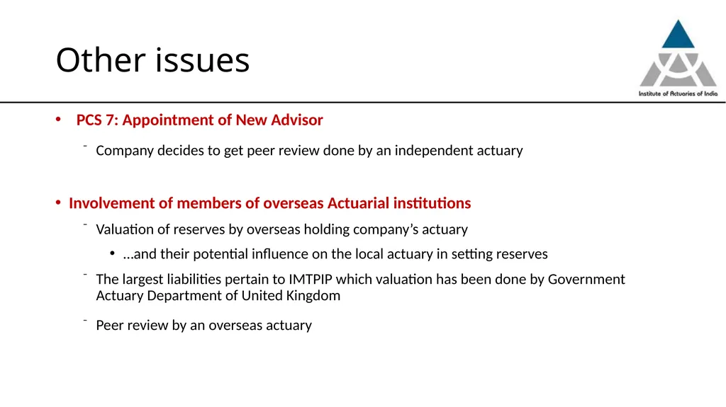 Professionalism issues in estimation of Commercial - slide 21 of 24