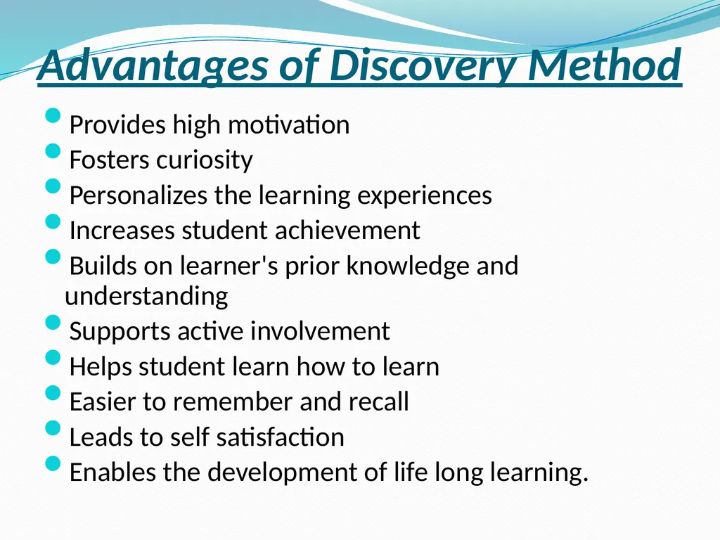 Teaching Concepts through- Discovery, Exposition - slide 8 of 22