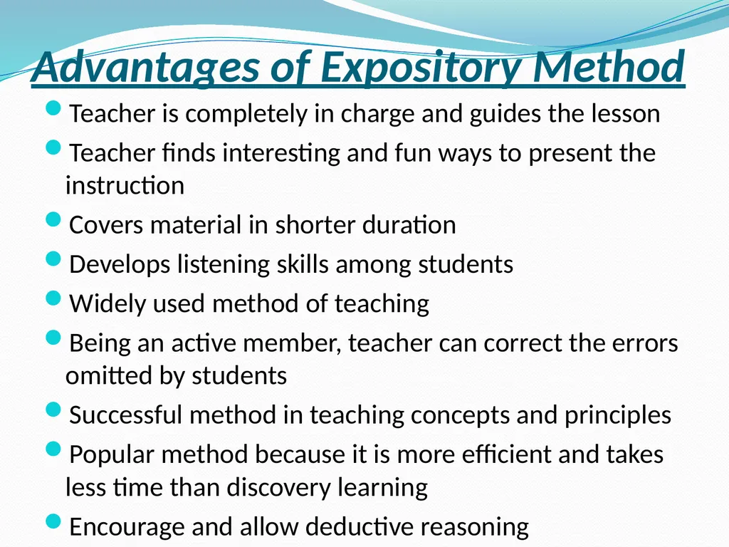 Teaching Concepts through- Discovery, Exposition - slide 13 of 22