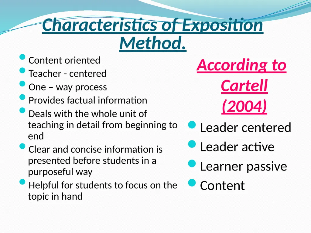 Teaching Concepts through- Discovery, Exposition - slide 12 of 22