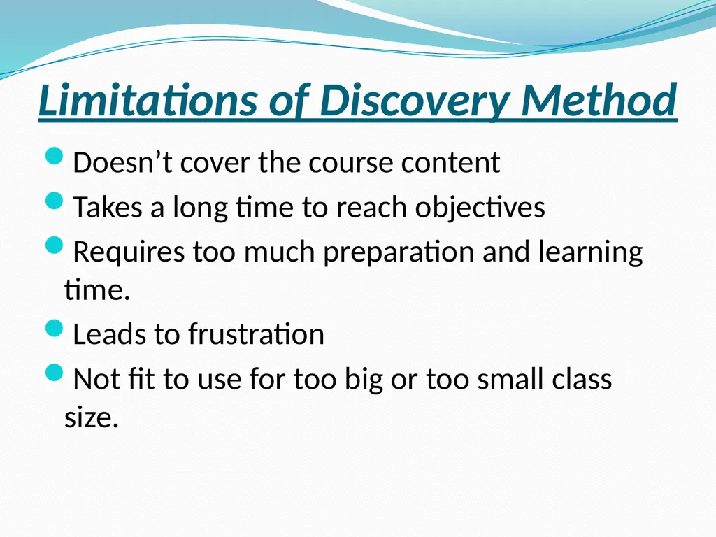 Teaching Concepts through- Discovery, Exposition - slide 9 of 22