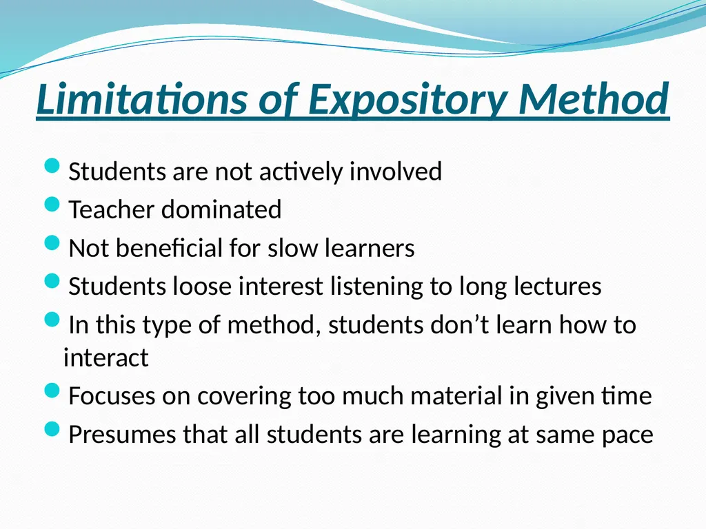 Teaching Concepts through- Discovery, Exposition - slide 14 of 22