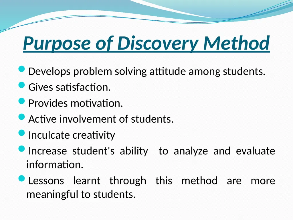 Teaching Concepts through- Discovery, Exposition - slide 7 of 22