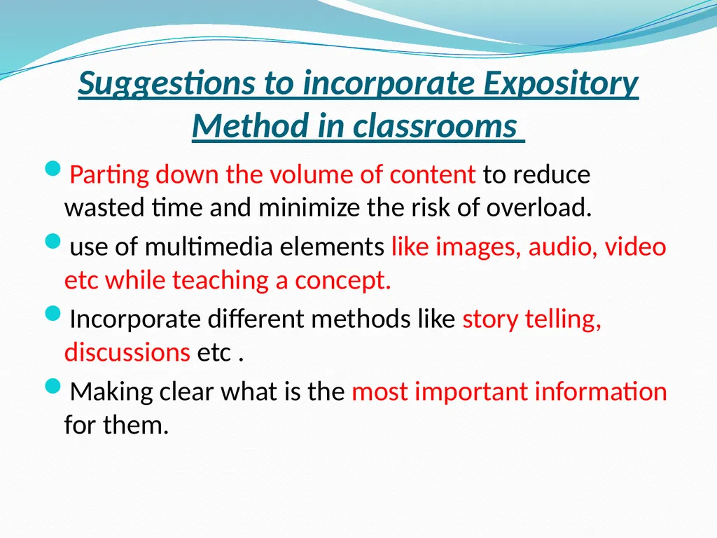 Teaching Concepts through- Discovery, Exposition - slide 15 of 22