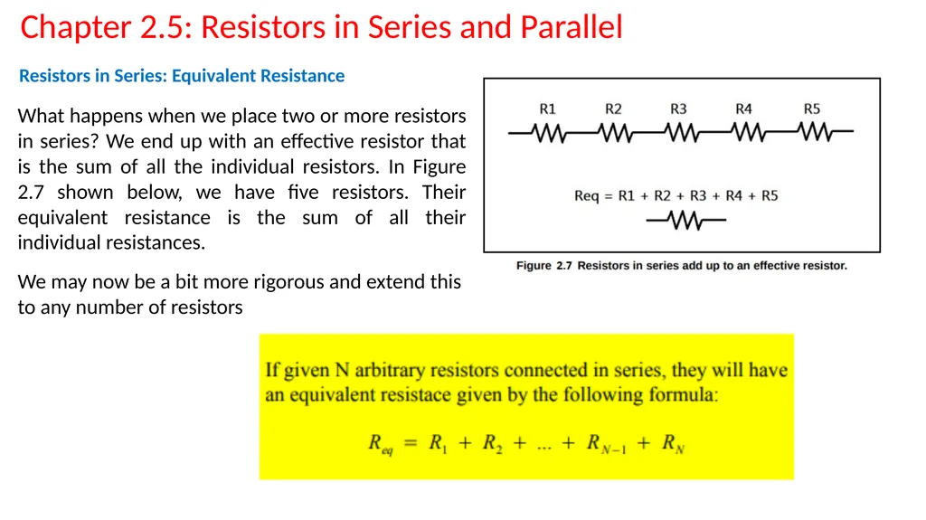 Chapter 2 – Ohm's Law: Resistance In this chapter, - slide 14 of 29