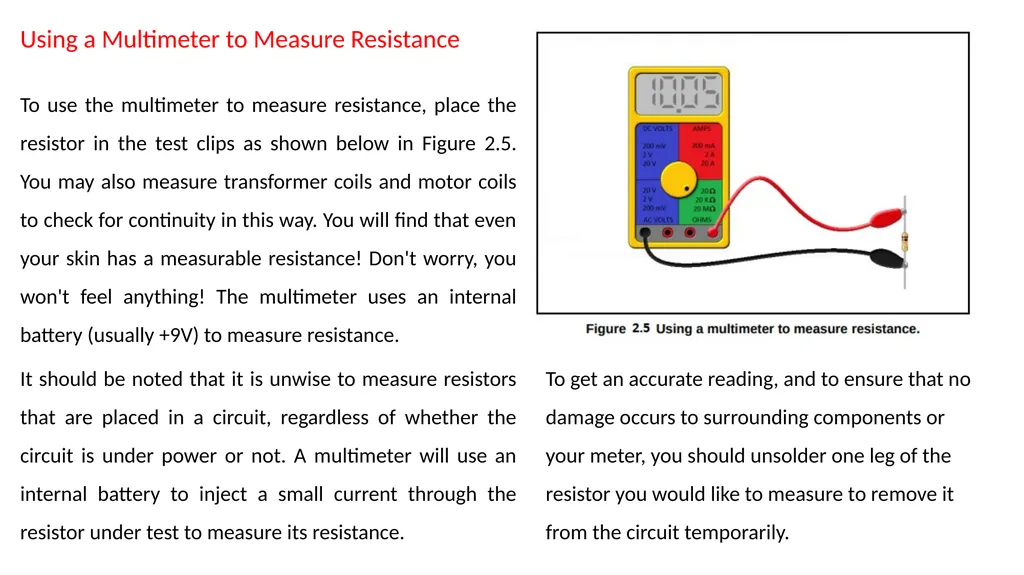 Chapter 2 – Ohm's Law: Resistance In this chapter, - slide 10 of 29