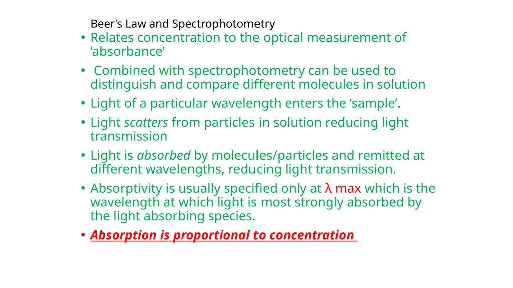 Photometry: Estimation of analyte concentration on - slide 5 of 23