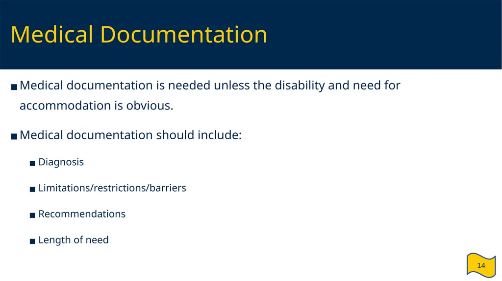 Supervisor and HR Partner’s Guide to Reasonable - slide 14 of 40