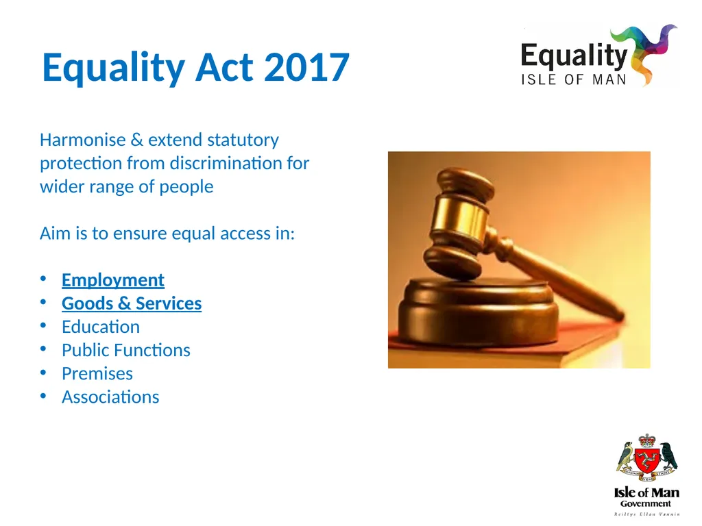 Harmonise & extend statutory protection from - slide 2 of 39