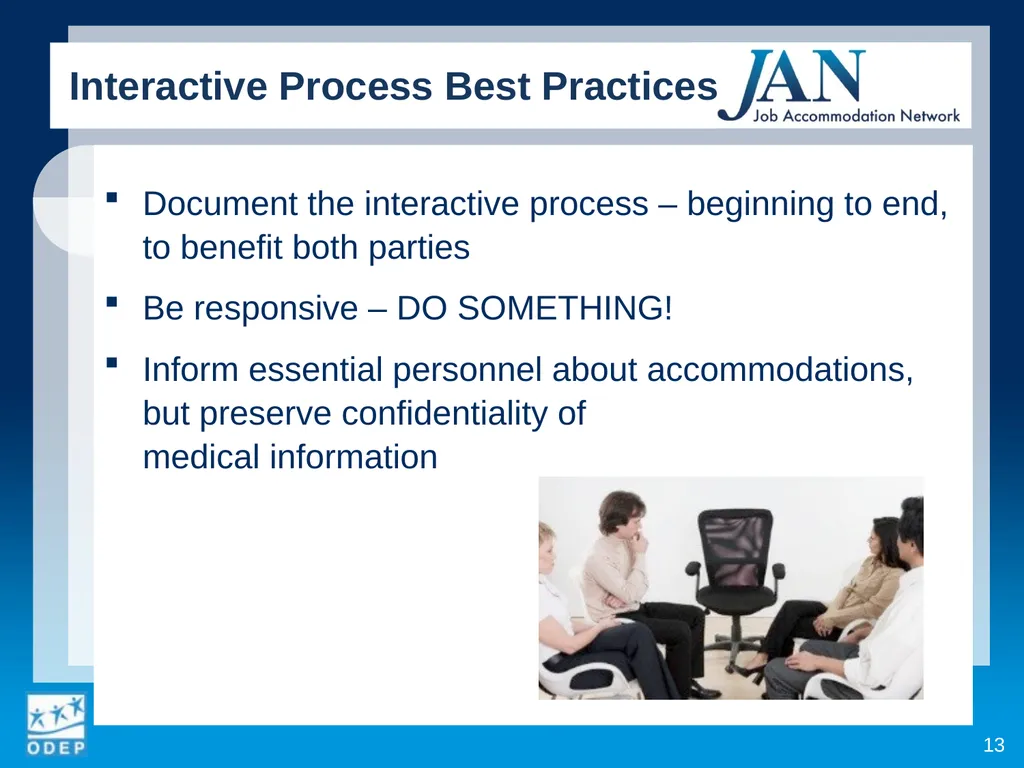 1 Retaining Employees with Disabilities Disability - slide 13 of 16