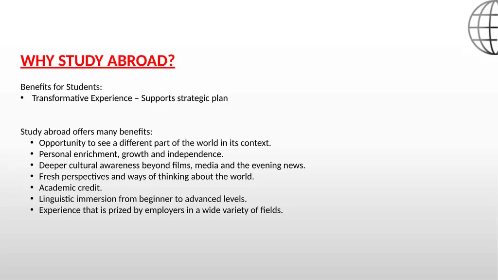 Leading Short-Term Education Abroad Programs Wendy - slide 3 of 26