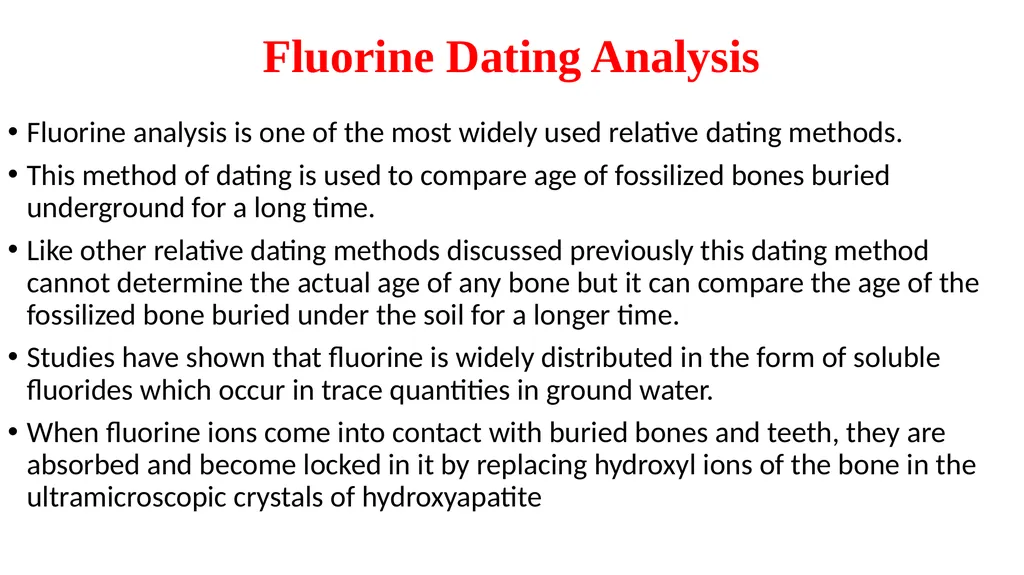 Dating Techniques Dr. D.V. Prasad Department of - slide 9 of 15