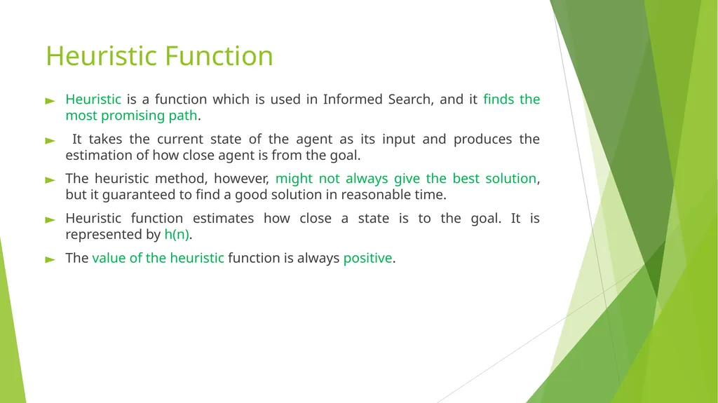 State Space Search Heuristic search Piyali - slide 4 of 14