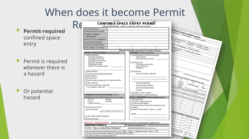 Confined Space Training Confined Space Training - slide 10 of 47