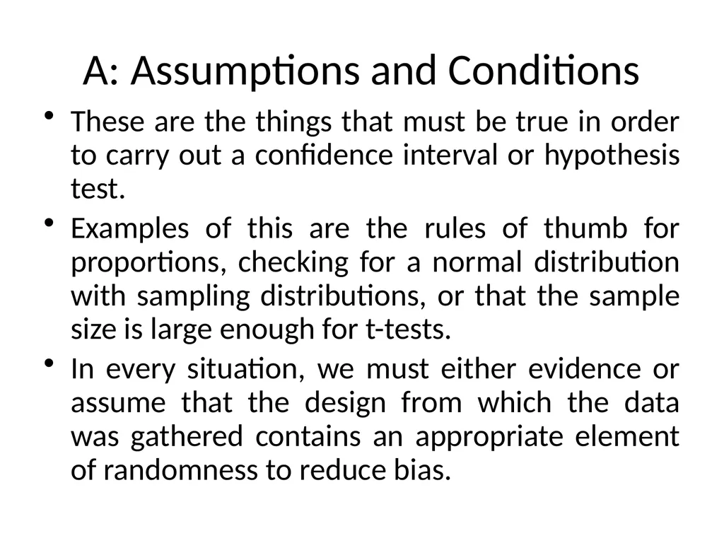PHANTOMS: A Method of Testing Hypotheses P: - slide 4 of 15