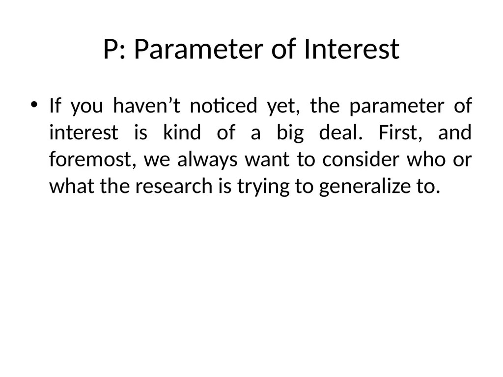 PHANTOMS: A Method of Testing Hypotheses P: - slide 2 of 15