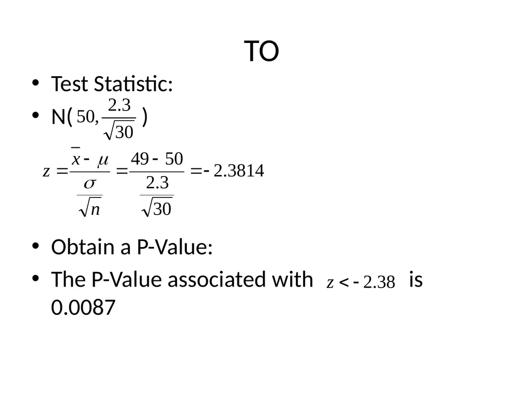 PHANTOMS: A Method of Testing Hypotheses P: - slide 13 of 15