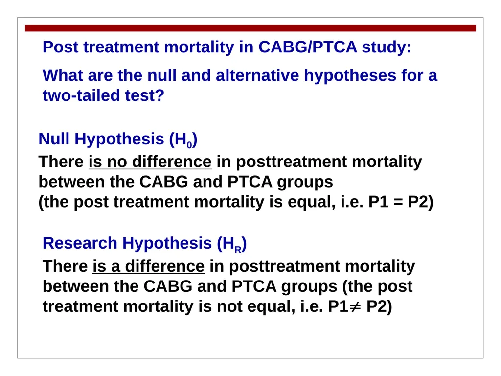 Hypothesis Testing Objectives: Students should be - slide 14 of 30