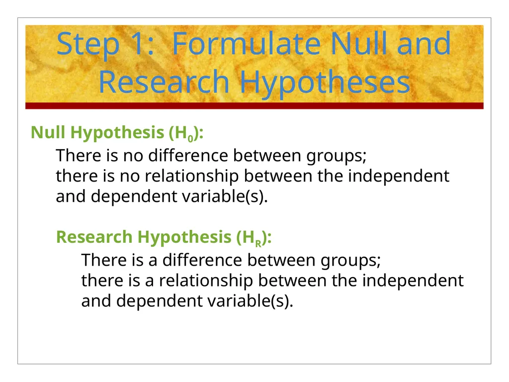 Hypothesis Testing Objectives: Students should be - slide 6 of 30