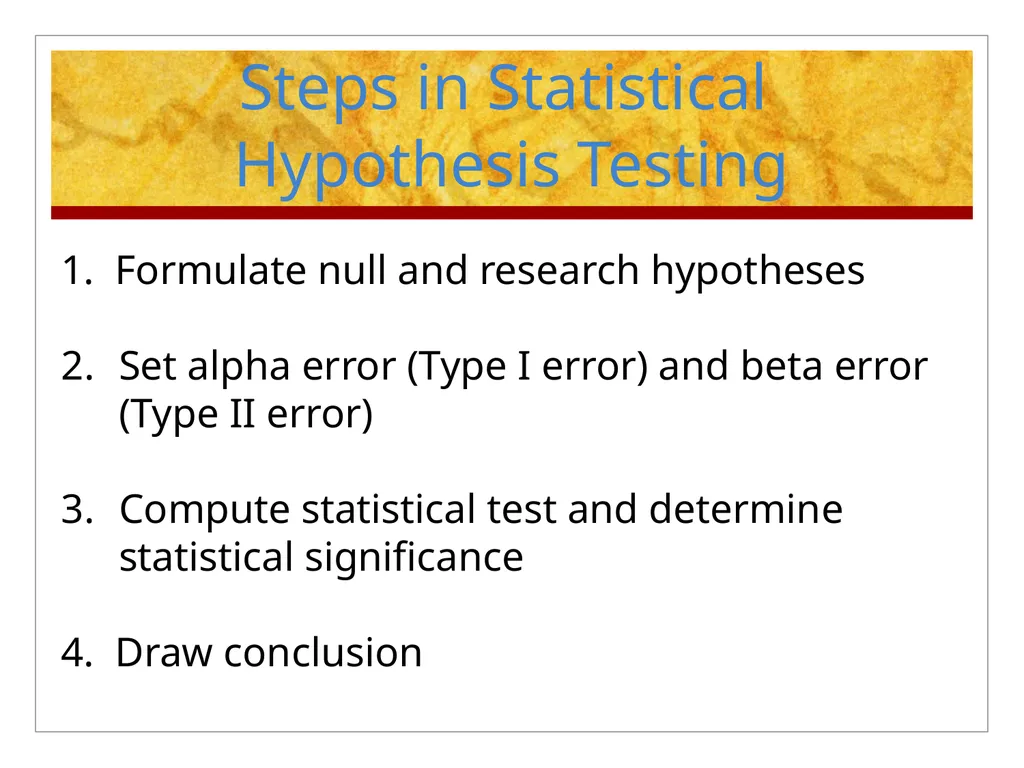 Hypothesis Testing Objectives: Students should be - slide 5 of 30