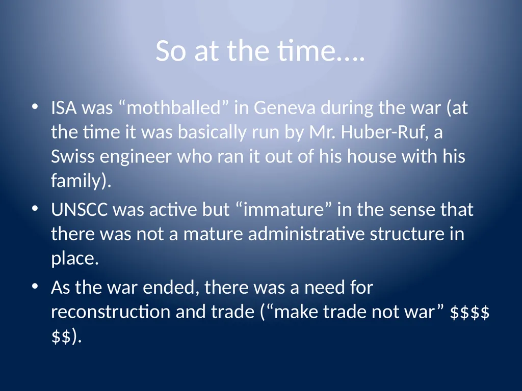 ISO History (brief) and basic facts You would - slide 6 of 9