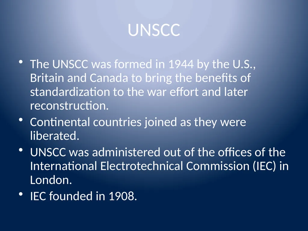ISO History (brief) and basic facts You would - slide 4 of 9