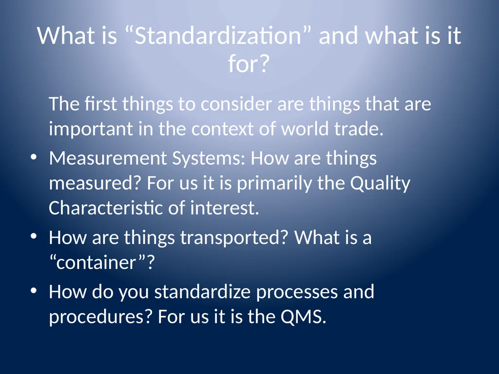 ISO History (brief) and basic facts You would - slide 5 of 9