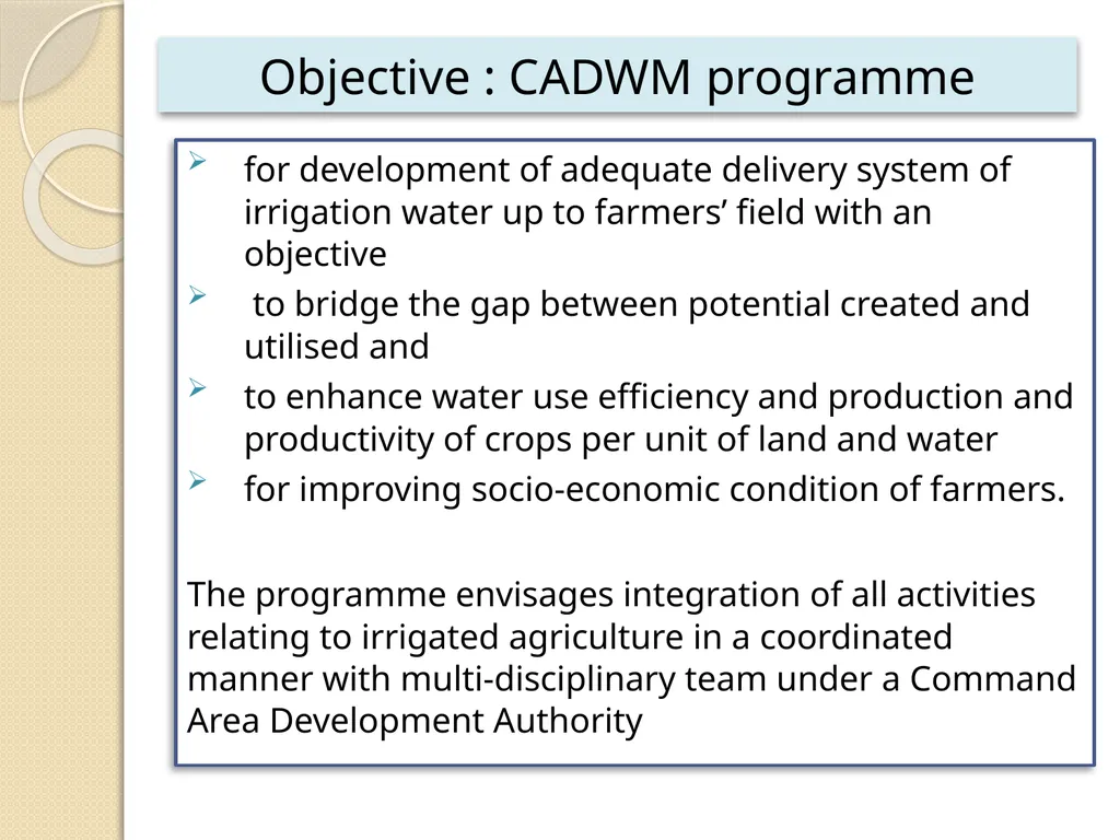 CADWM Programme and Present Day Challenges Avinash - slide 9 of 16