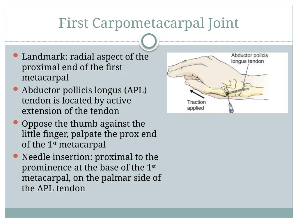 ORTHO CURRICULUM Procedures: Arthrocentesis - slide 5 of 12