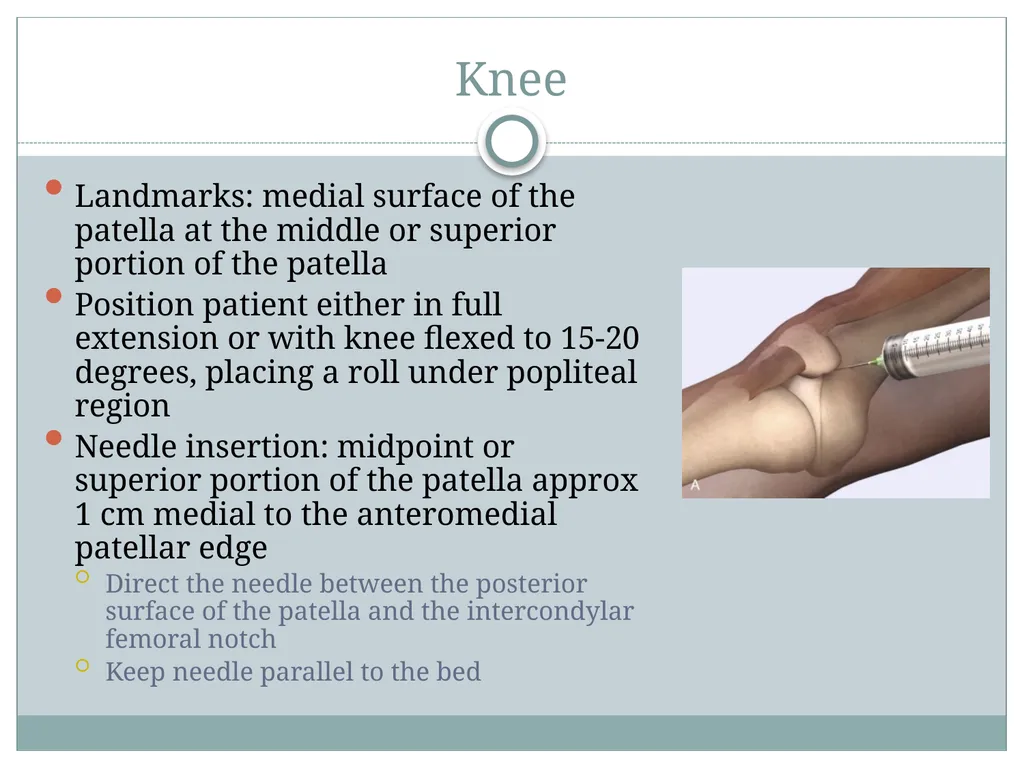ORTHO CURRICULUM Procedures: Arthrocentesis - slide 10 of 12
