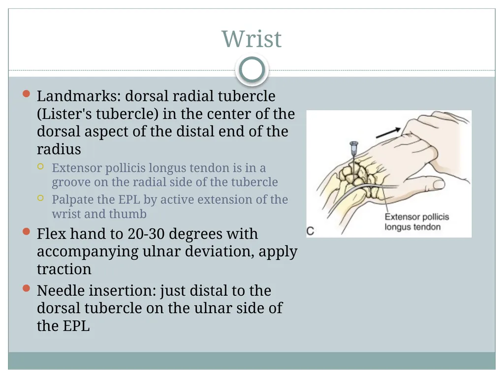 ORTHO CURRICULUM Procedures: Arthrocentesis - slide 7 of 12