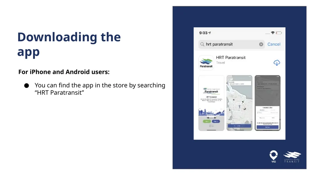 HRT Paratransit Rider App August 2020 - slide 7 of 23