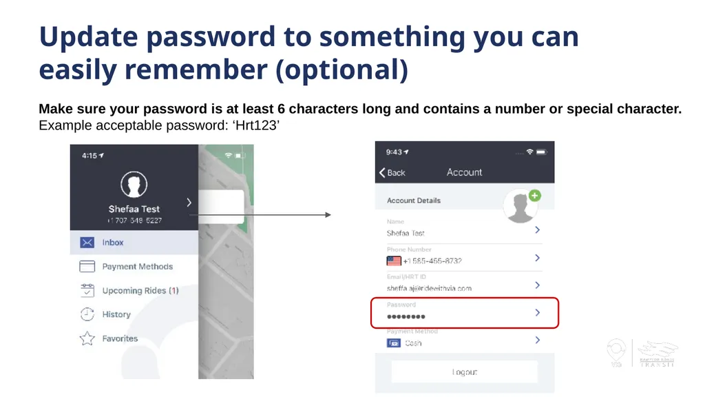 HRT Paratransit Rider App August 2020 - slide 10 of 23