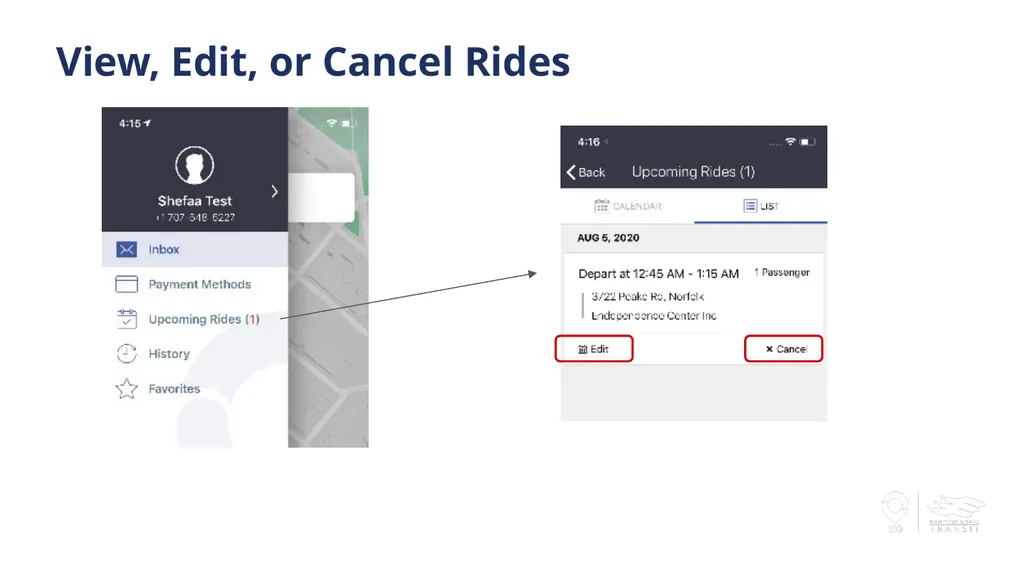 HRT Paratransit Rider App August 2020 - slide 20 of 23