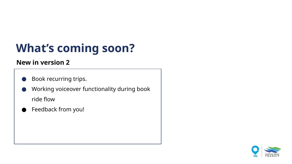 HRT Paratransit Rider App August 2020 - slide 5 of 23