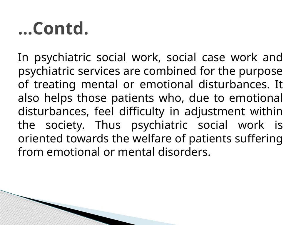 Psychiatric Social Work Dr. Muhammad Ibrar - slide 3 of 15