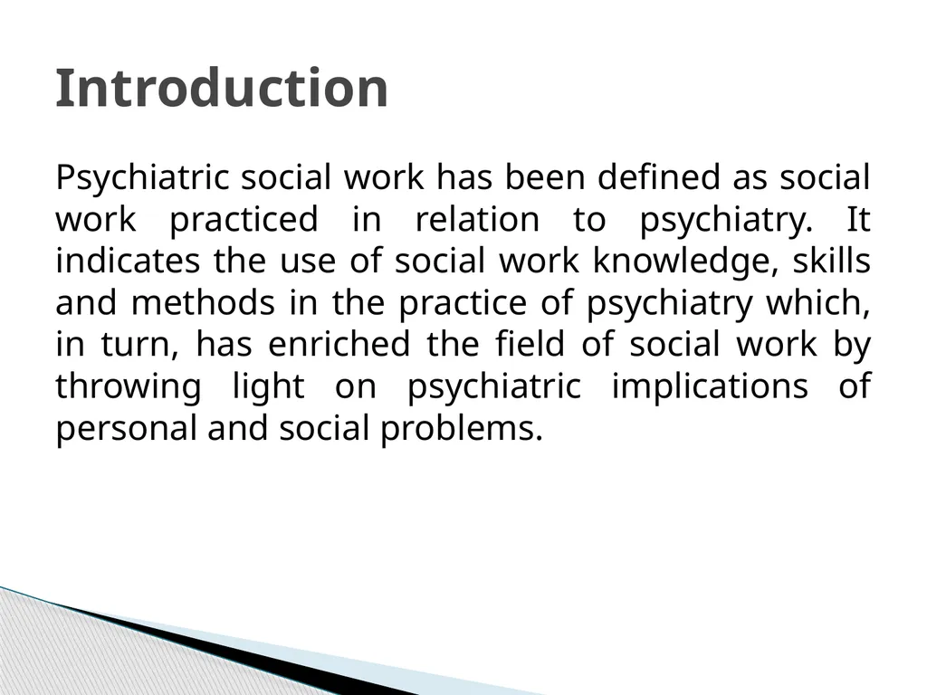 Psychiatric Social Work Dr. Muhammad Ibrar - slide 2 of 15