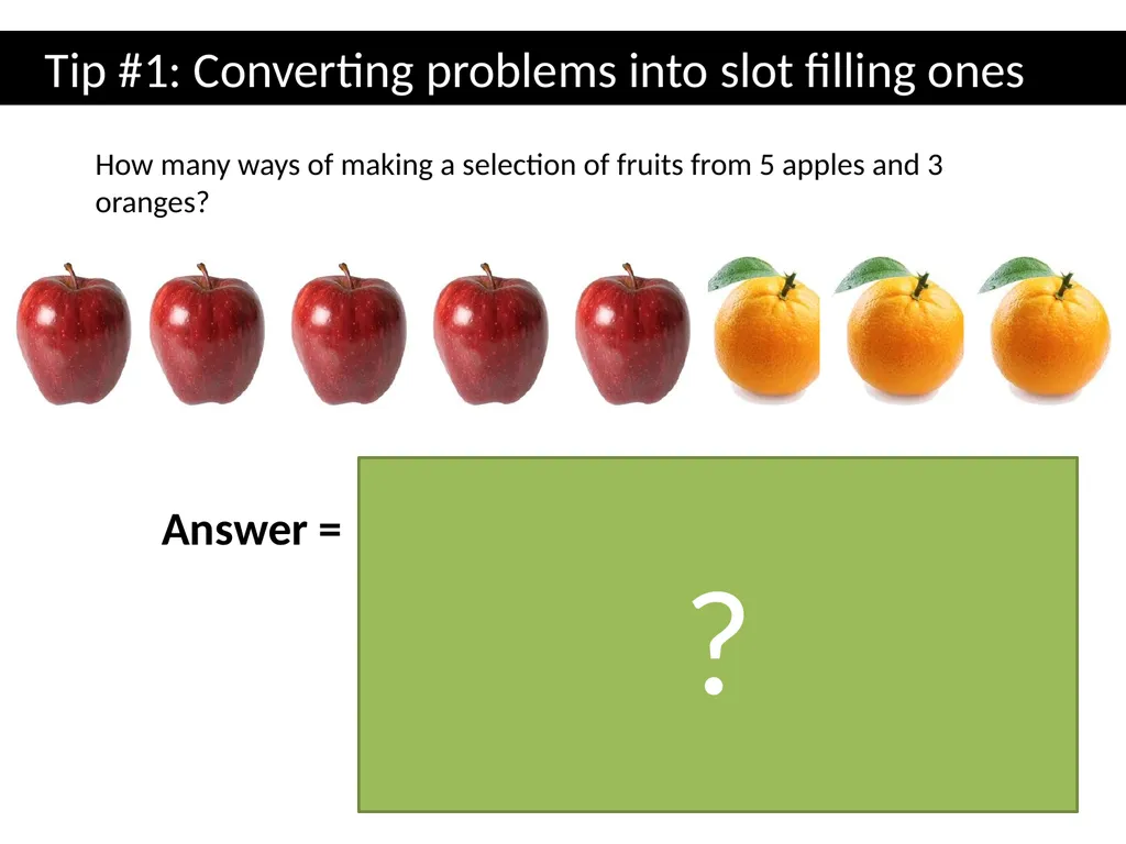 Topic 1: Combinatorics Dr J Frost - slide 31 of 75
