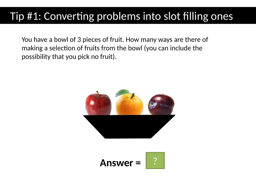 Topic 1: Combinatorics Dr J Frost - slide 28 of 75