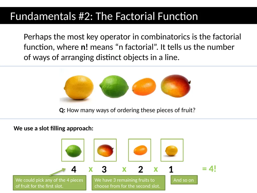 Topic 1: Combinatorics Dr J Frost - slide 11 of 75