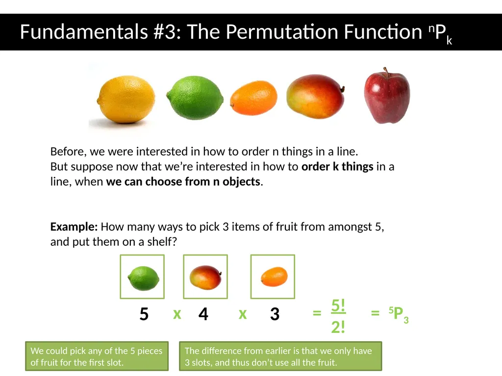 Topic 1: Combinatorics Dr J Frost - slide 14 of 75