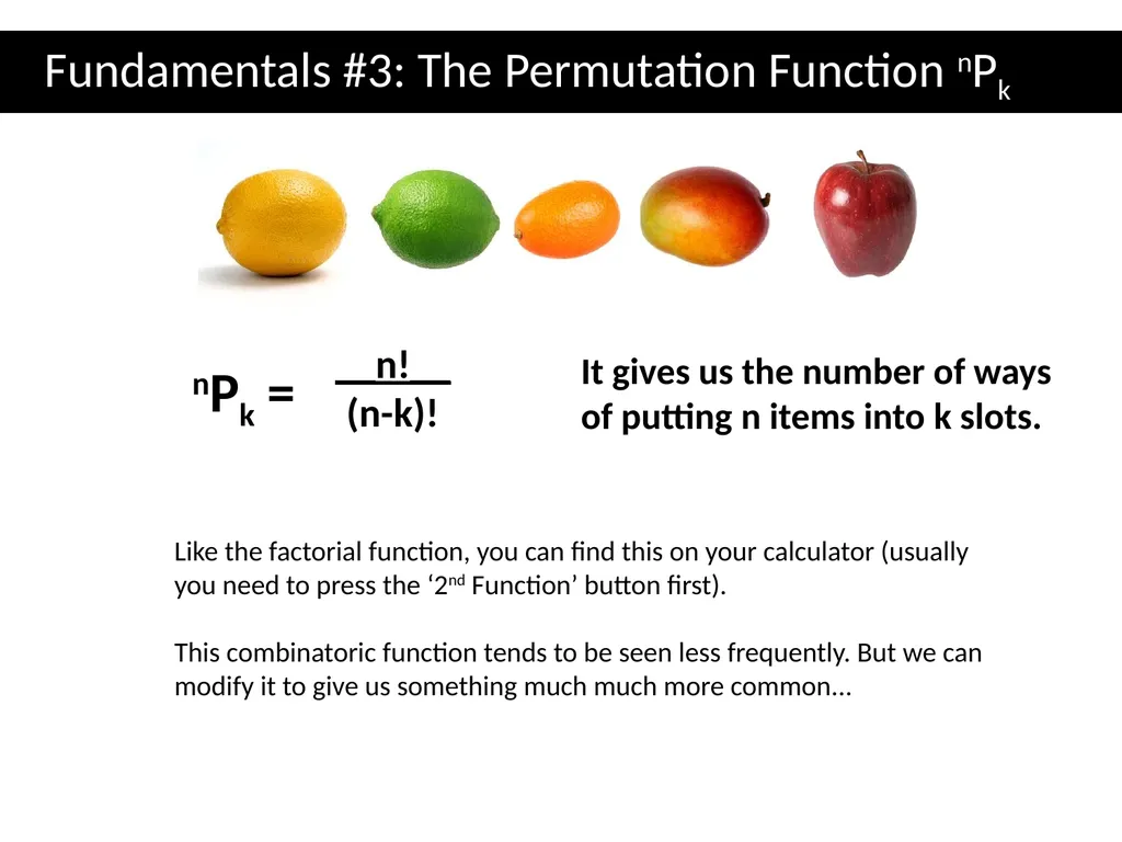 Topic 1: Combinatorics Dr J Frost - slide 16 of 75